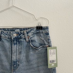 Vintage Straight High-Waist Denim Pant